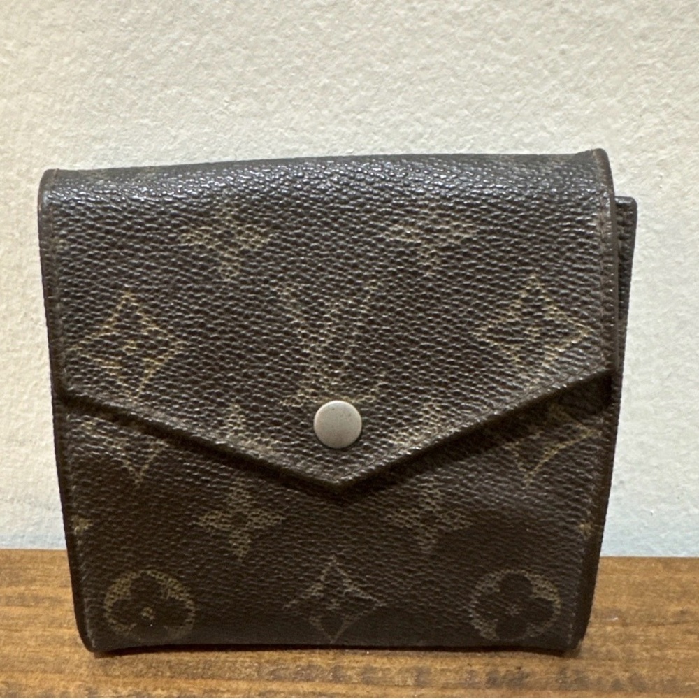 Louis Vuitton Monogram Envelope Wallet - Dark Brown